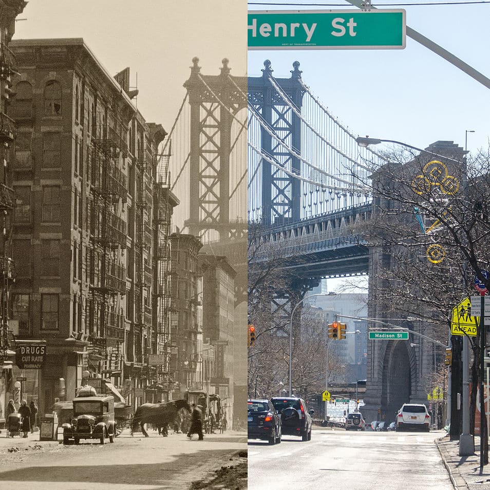 New York then and now