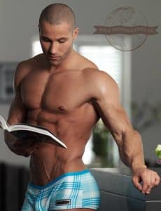 reaing-muscle-twink-hunk-bodybuilder-naked-chest-nude-torso-six-pack-abs-pecs-shaved-boxer-shorts-tight-ass