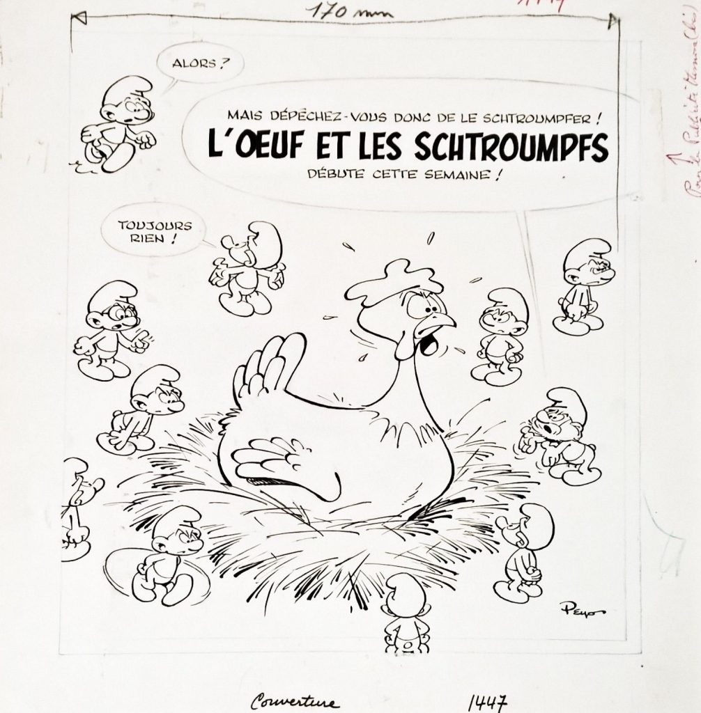 L'oeuf et les schtroumpfs