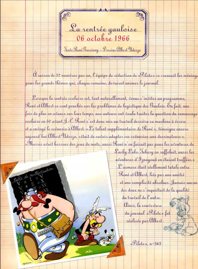 Astérix et la rentrée gauloise