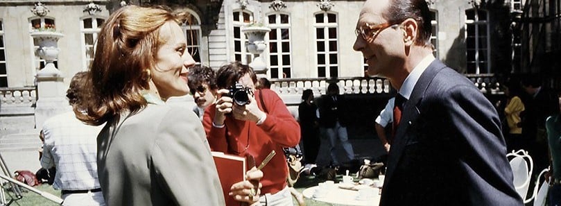 Catherine Nay et Jacques Chirac en 1986